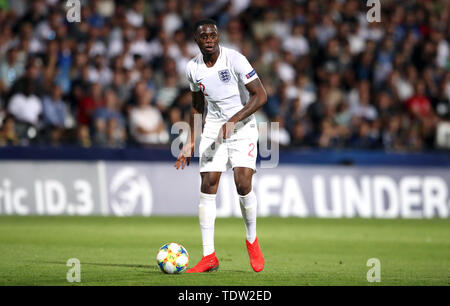 Inghilterra U21's Aaron Bissaka Wan durante la UEFA Europei Under-21 campionato, gruppo C corrispondono a Dino Manuzzi di Cesena. Foto Stock