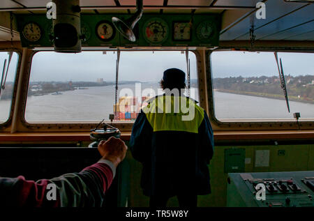 Pilota di porto in porto se Hamburf, Germania Amburgo Foto Stock