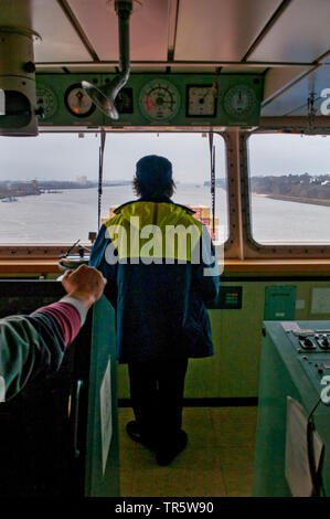 Pilota di porto in porto se Hamburf, Germania Amburgo Foto Stock