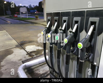 Pompa di benzina per motori diesel e super, Germania Foto Stock