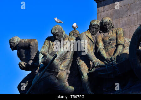 Dettaglio di Praca de Mouzinho de Albuquerque, Portogallo, Porto Foto Stock