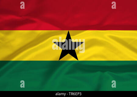 Bandiera del Ghana, Ghana Foto Stock