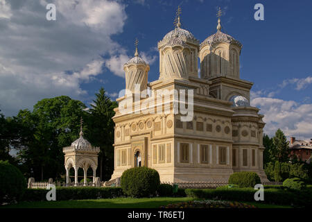 Curtea de Arges cattedrale, Romania, Wallachei, Curtea des Arges Foto Stock