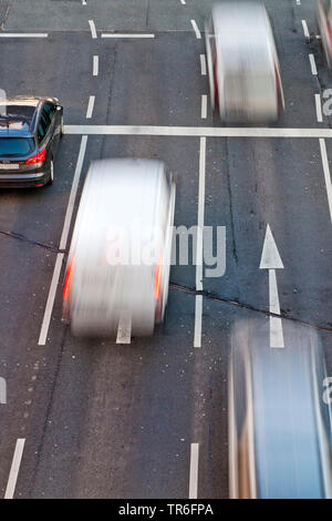 Il traffico a alterare Mark in Barmen, in Germania, in Renania settentrionale-Vestfalia, Bergisches Land, Wuppertal Foto Stock