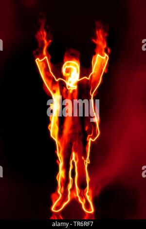 Business man Sindrome di burnout, Bundesrepublik Deutschland Foto Stock