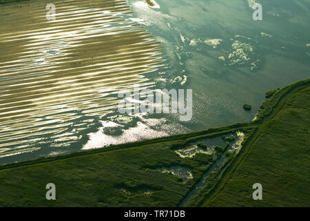 Foto aerea di Ezumakeeg, Paesi Bassi, Frisia Foto Stock