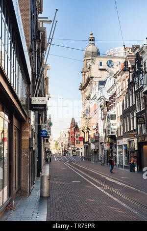 Leidsestraat in Amsterdam, Paesi Bassi, Paesi Bassi del Nord, Amsterdam Foto Stock