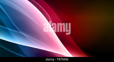 Abstract banner geometrici con forme d'onda Foto Stock