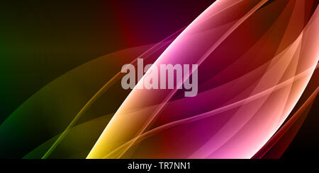 Abstract banner geometrici con forme d'onda Foto Stock