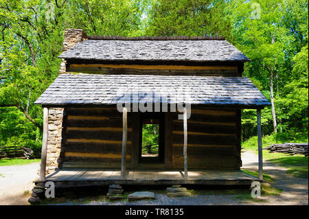 John Oliver's, un sedimentatore precoce, homestead in Cades Cove. Foto Stock