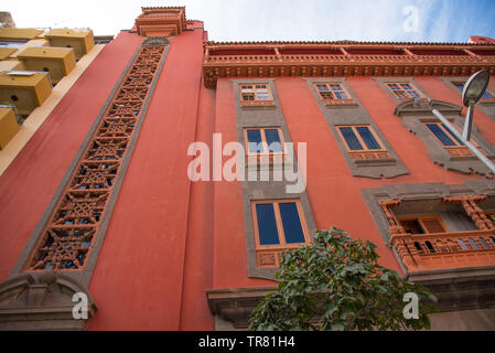 Las Palmas, Gran Canria , Spagna - 31 Dicembre , 2017. Splendidamente decorate appartamenti nella città di Las Palmas, isola delle Canarie. Foto Stock