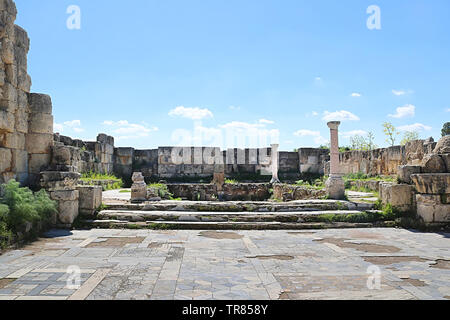 Rovine romane della città di Salamina, vicino a Famagosta, la parte settentrionale di Cipro Foto Stock