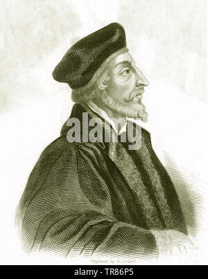 JAN HUS (c) 1369-1415 teologo ceca Foto Stock