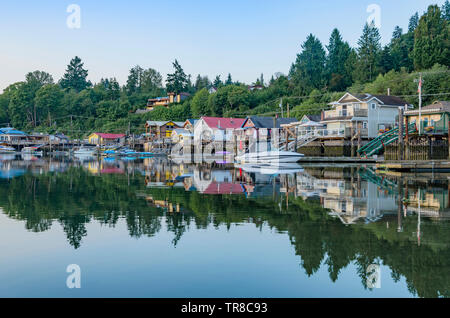 Cowichan Bay, l'isola di Vancouver, British Columbia, Canada Foto Stock