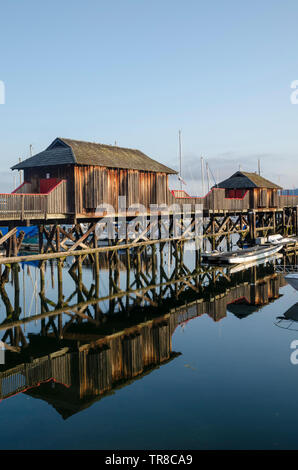 Cowichan Bay, l'isola di Vancouver, British Columbia, Canada Foto Stock