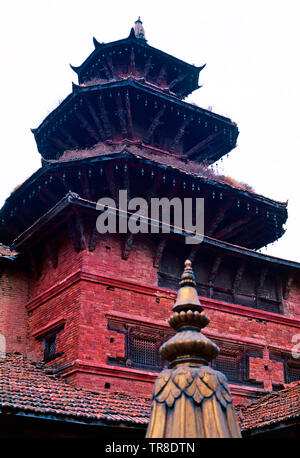 Tempio di Taleju,pre-2015 terremoto,Patan,Nepal Foto Stock