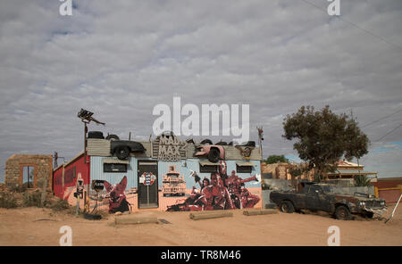 Città Outback, Silverton Nuovo Galles del Sud, Australia. Il Mad Max museo. Il Mad Max film sono stati girati in ed intorno a Silverton. Foto Stock