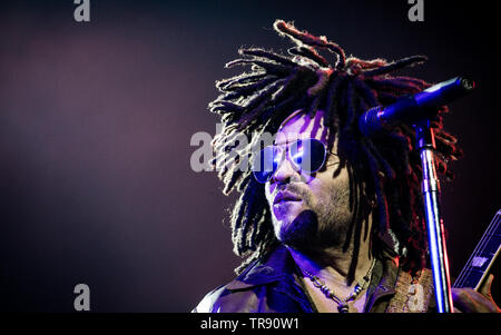 Lenny Kravitz performing live a Oslo Spektrum il 28 maggio 2019 sul sollevamento tour di vibrazione Foto Stock