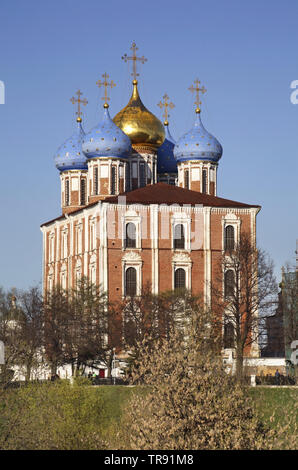 Cattedrale dell Assunzione a Ryazan Cremlino. La Russia Foto Stock