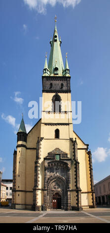 Chiesa dell Assunzione della Vergine Maria a Usti nad Labem. Repubblica ceca Foto Stock