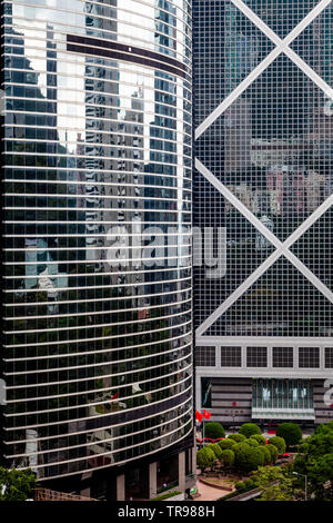 Architettura moderna, l'Isola di Hong kong, Hong Kong, Cina Foto Stock