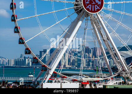 Hong Kong ruota di osservazione, Hong Kong, Cina Foto Stock