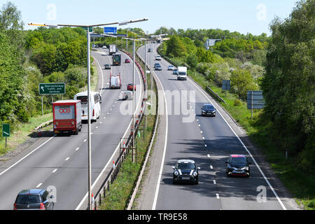 Il traffico sulla a42 in Leicestershire Foto Stock