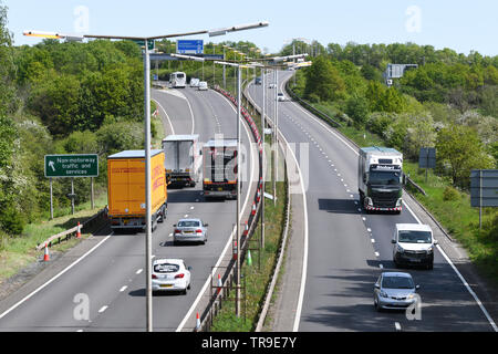 Il traffico sulla a42 in Leicestershire Foto Stock