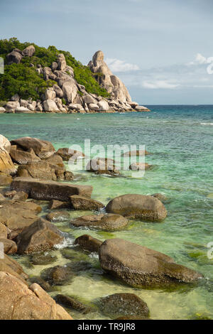 Libertà Beach, Koh Tao Island, Thailandia, Asia Foto Stock