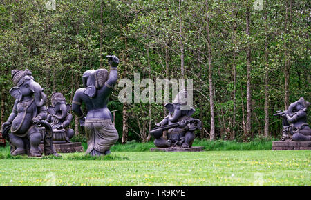 Il gruppo di musica e danza Ganeshas Foto Stock