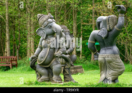 Il gruppo di musica e danza Ganeshas Foto Stock