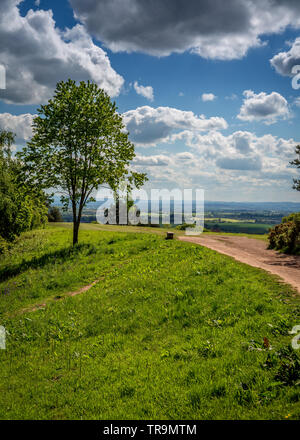 La bellezza naturale delle colline Clent, Worcestershire, Inghilterra Foto Stock