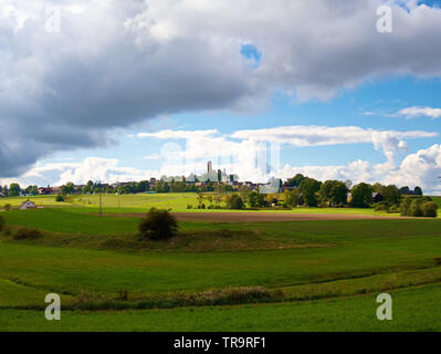 La piccola città bavarese thierstein in Germania Foto Stock