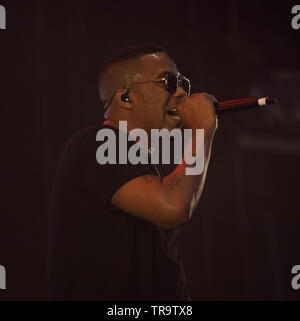 Londra, Regno Unito. 31 Maggio, 2019. Il rapper Nas esegue in corrispondenza delle estremità del Festival. Michael Tubi / Alamy Live News Foto Stock