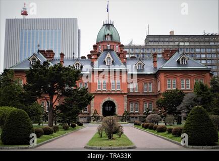 Ex Hokkaido Government Office, Sapporo, Hokkaido, Giappone Foto Stock