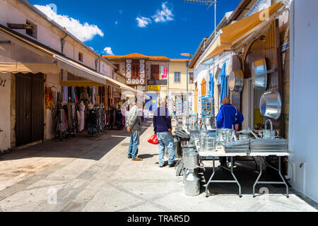 Mercato tradizionale nel centro della vecchia città di Limassol, Cipro Foto Stock