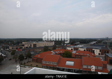 Vista panoramica dalla cima di Lego House, a Billund, Danimarca Foto Stock