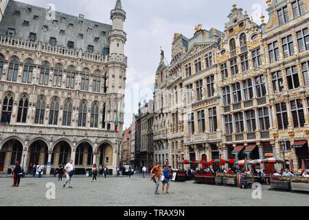 Bruxelles, Belgio - Maggio 2019: gli edifici della Grand Place. Foto Stock