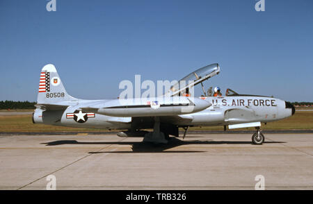 Il USAF United States Air Force Lockheed T-33A Shooting Star Foto Stock