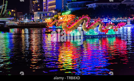 Lanterna fetival Can Tho city in Viet Nam Foto Stock