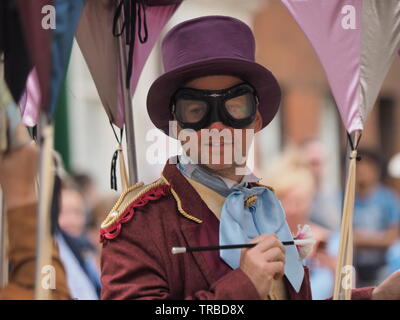 Rochester, Kent, Regno Unito. 2 Giugno, 2019. Foto dal 2019 Dickens Summer Festival di Rochester, Kent. Credito: James Bell/Alamy Live News Foto Stock