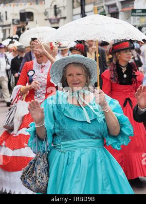 Rochester, Kent, Regno Unito. 2 Giugno, 2019. Foto dal 2019 Dickens Summer Festival di Rochester, Kent. Credito: James Bell/Alamy Live News Foto Stock