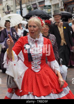 Rochester, Kent, Regno Unito. 2 Giugno, 2019. Foto dal 2019 Dickens Summer Festival di Rochester, Kent. Credito: James Bell/Alamy Live News Foto Stock