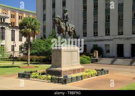 Il Wade Hampton monumento memorializes uno di Carolina del Sud la più prominente a governatori e capi militari della Guerra Civile Americana Foto Stock