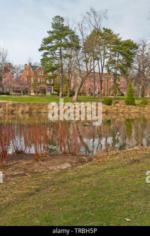 Murphy lago a San Louis Forest Park su un aprile pomeriggio. Foto Stock