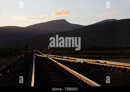 Corrour al tramonto. Foto Stock