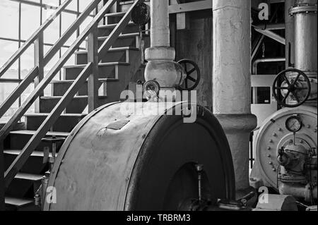 All'interno dello storico stabilimento a vapore nella zona sud di Seattle, George Town Foto Stock