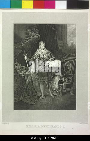Ferdinando I, imperatore d'Austria, Additional-Rights-Clearance-Info-Not-Available Foto Stock