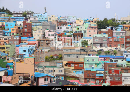 Cultura Gamcheon Village, Busan, Corea del Sud Foto Stock