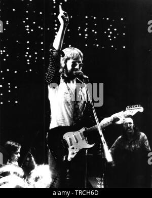 Eric Clapton, Leiden 1977, Groenoordhallen leiden, Paesi Bassi - 1977, (foto Gijsbert Hanekroot) Foto Stock